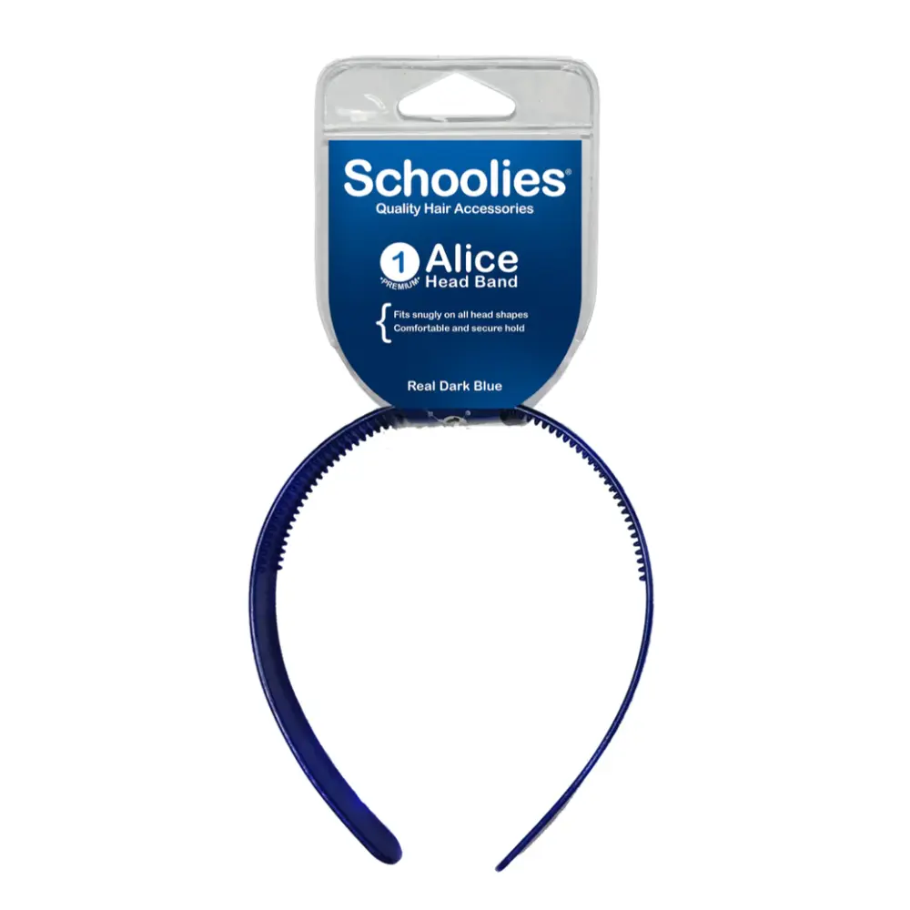 Băng Đô Cài Tóc Màu Xanh Dương Đậm, Alice Head Band, Real Dark Blue - SCHOOLIES