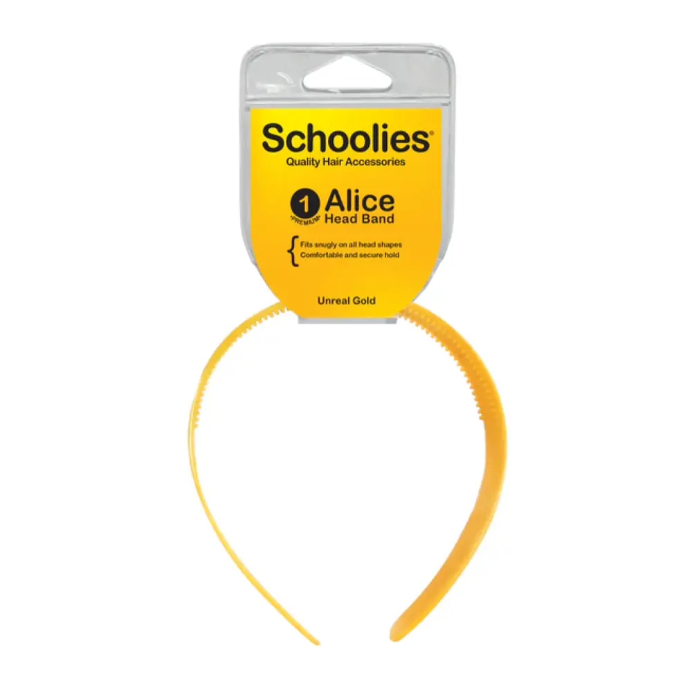 Băng Đô Cài Tóc Màu Vàng, Alice Head Band, Unreal Gold - SCHOOLIES