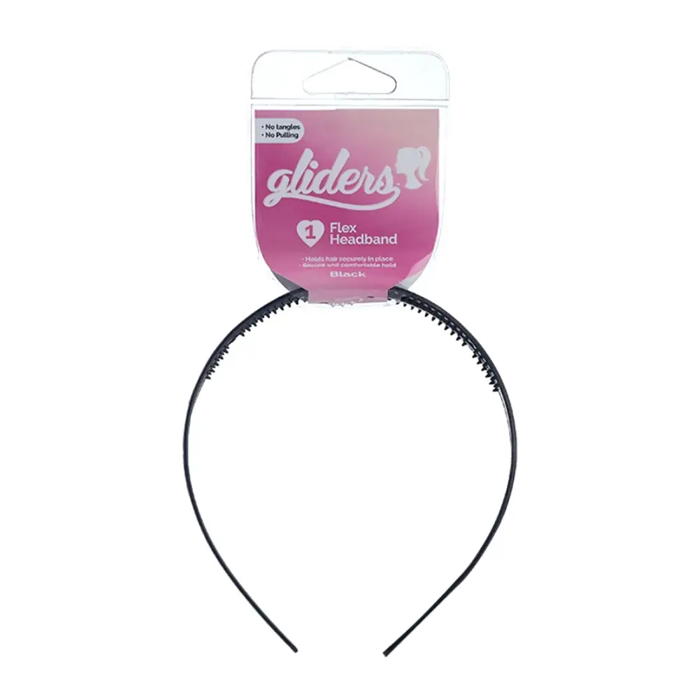 Băng Đô Kép Màu Đen, Flex Headband, Black - GLIDERS