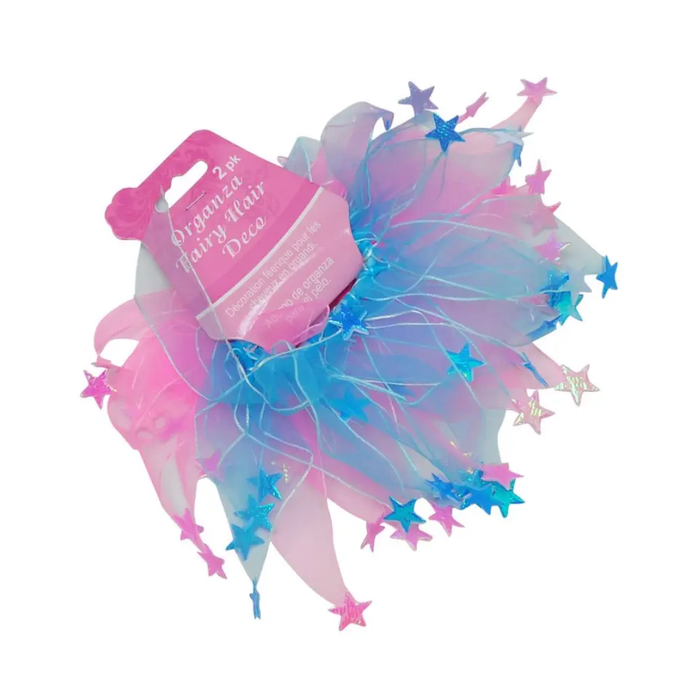 Cột Tóc Bằng Lụa Nilon, Organza Fairy Hair Deco, 2 Cái - UNCLE BILLS