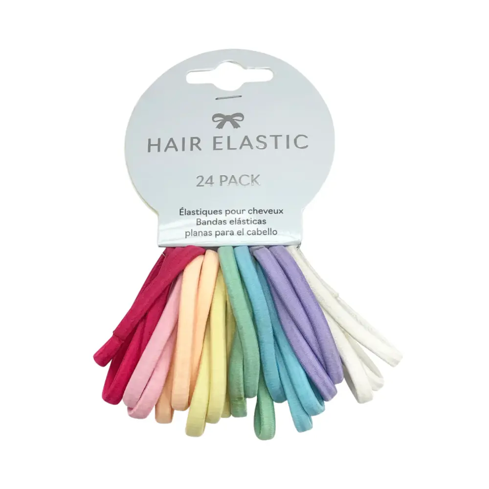 Thun Buộc Tóc Nhiều Màu, Multicolored Hair Elastic, 24 Cái - UNCLE BILLS