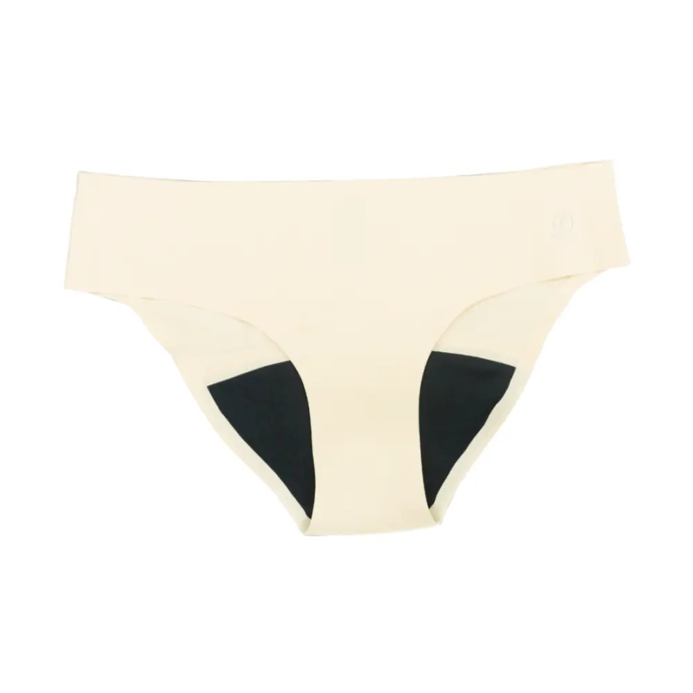 Quần Lót Nguyệt San Không Viền Thấm Hút Trung Bình Ban Ngày Màu Nude, Stella, Reusable Seamless Period Underwear for Day, Nude, Size XL - EMER