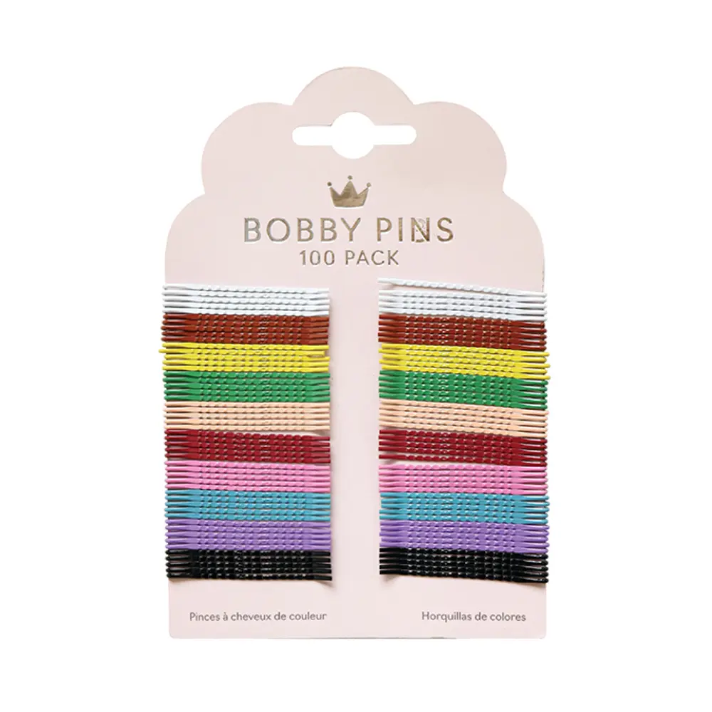 Kẹp Tăm Nhiều Màu, Multi-Coloured Bobby Pins, 100 Cái (45mm) - UNCLE BILLS