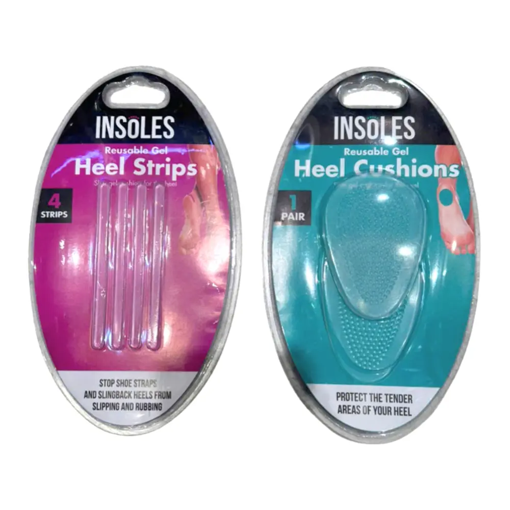 Miếng Dán Gót Chân (Nhiều Mẫu), Insoles, Reusable Gel Heel Strips/Cushions - UNCLE BILLS