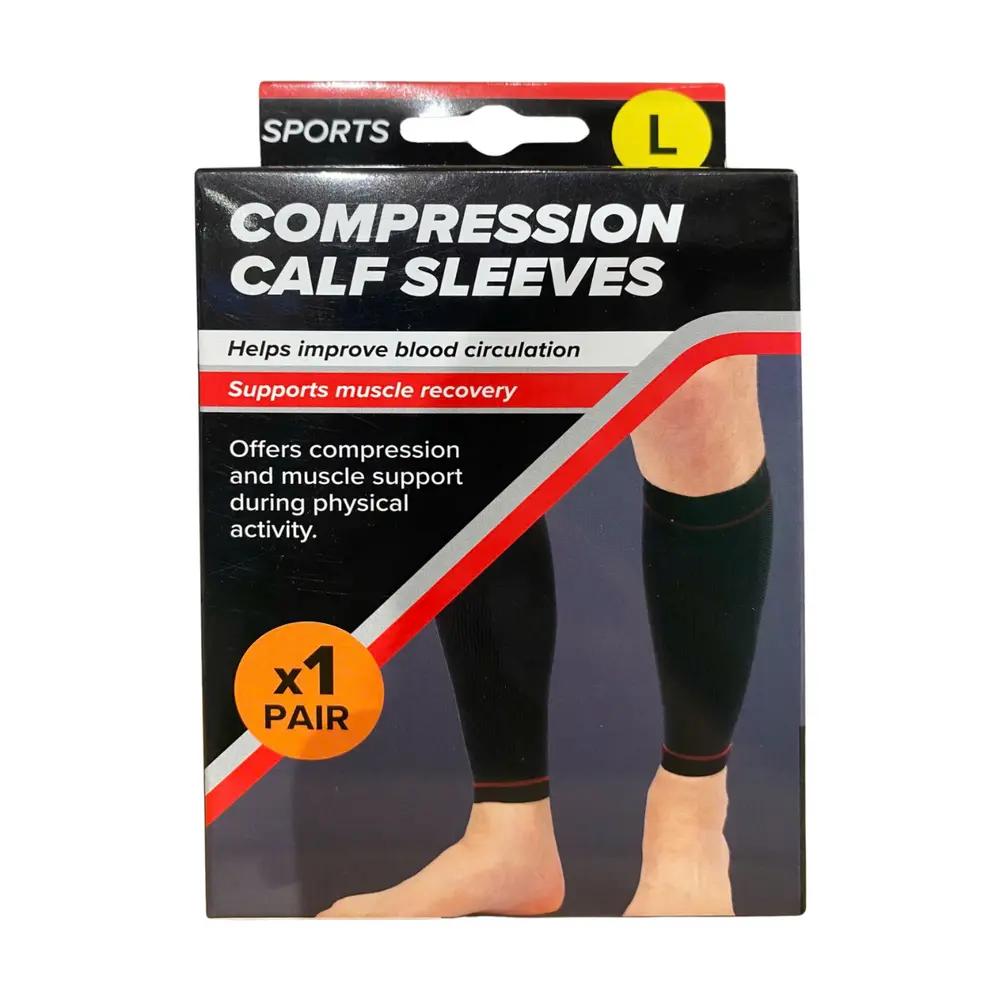 Băng Bắp Chân Thể Thao Bằng Vải Polyester (Nhiều Size), Sports Compression Calf Sleeves, 1 Cặp - UNCLE BILLS