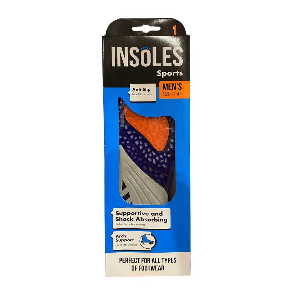 Miếng Lót Giày Thể Thao Nam, Men`s Insoles, Sports Anti-Slip, 1 Đôi - UNCLE BILLS