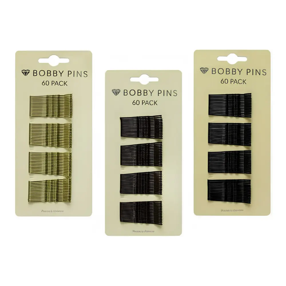 Kẹp Tăm Cho Tóc (Nhiều Màu), Bobby Pins, 60 Cái (48mm) - UNCLE BILLS