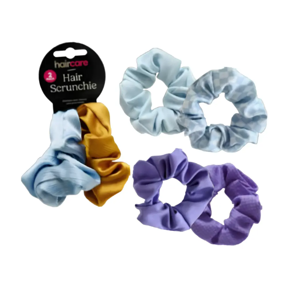 Dây Buộc Tóc (Nhiều Mẫu), Plain & Patterned Scrunchies, 2 Cái - UNCLE BILLS