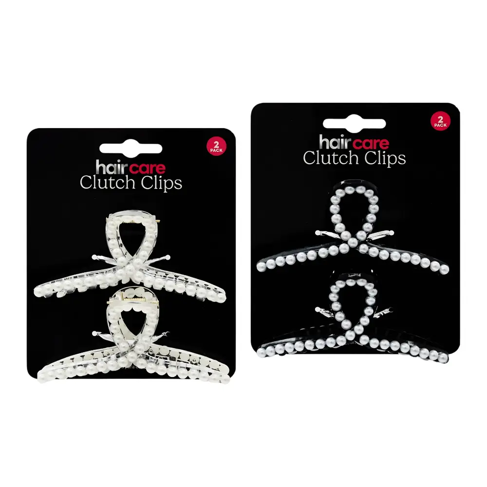 Kẹp Tóc Ngọc Trai (Nhiều Mẫu), Hair Care, Clutch Clips with Pearl, 2 Cái (11cm) - UNCLE BILLS