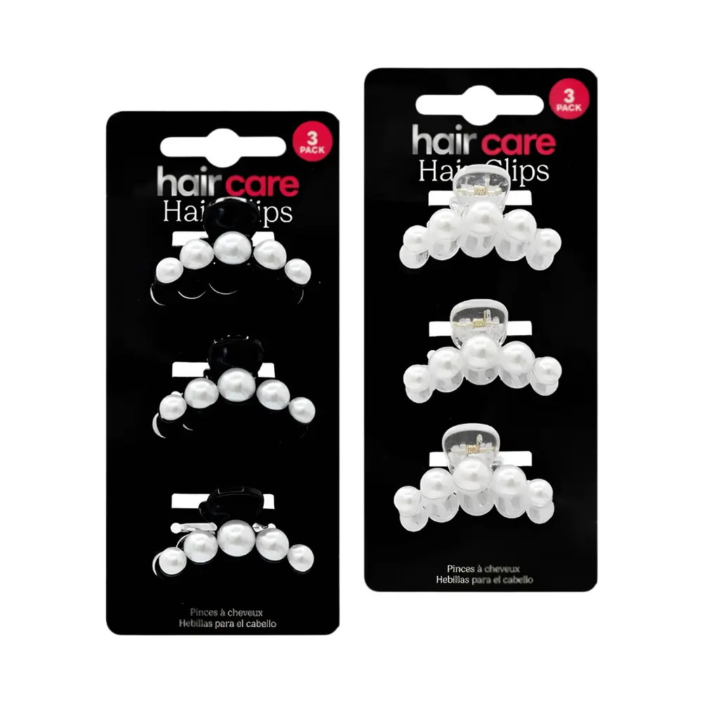 Kẹp Tóc Ngọc Trai (Nhiều Mẫu), Hair Care, Hair Clips with Pearl, 3 Cái (4.5cm) - UNCLE BILLS
