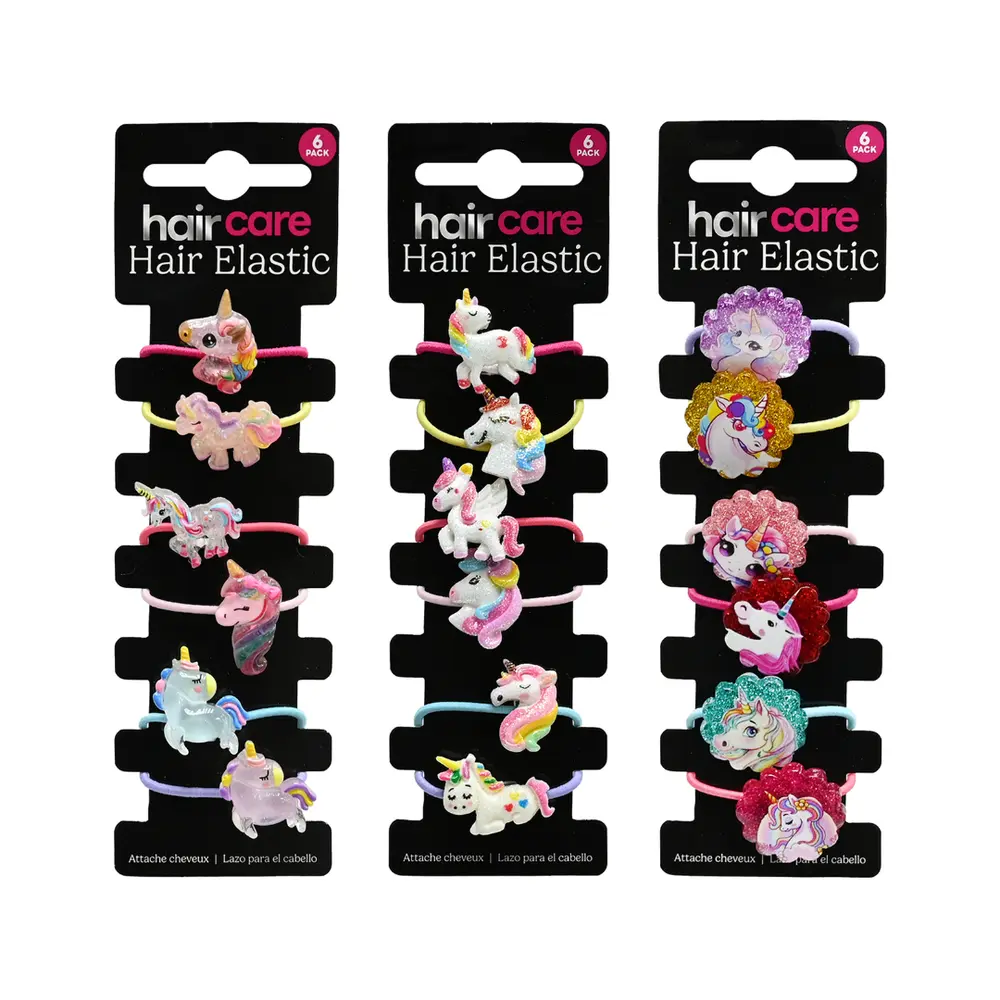 Dây Cột Tóc Kỳ Lân (Nhiều Mẫu), HairCare, Unicorn Hair Elastic, 6 Cái - UNCLE BILLS