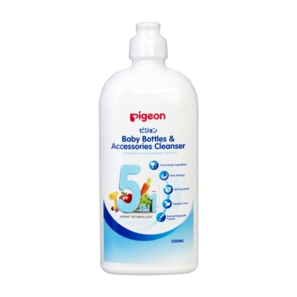 Nước Rửa Bình Sữa Eco, 5 in 1 Baby Bottles & Accessories Cleanser (500ml) - PIGEON