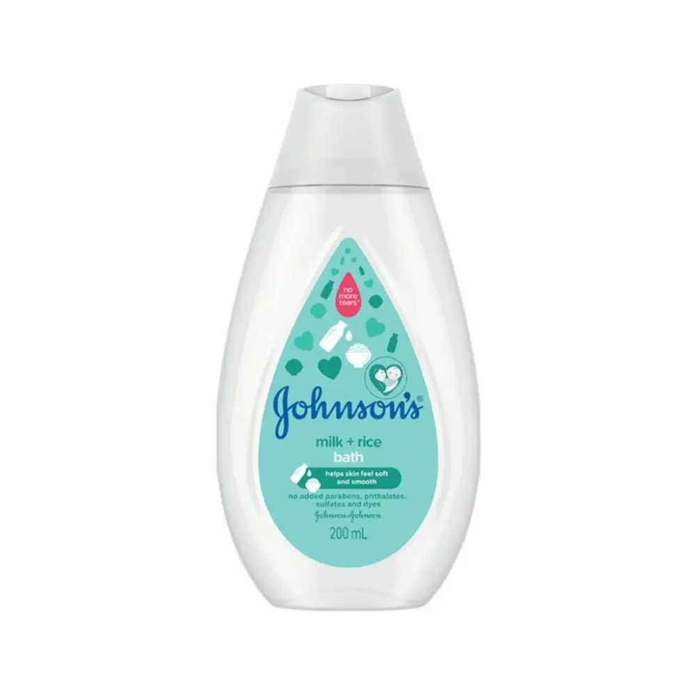 Sữa Tắm Tinh Chất Sữa & Gạo Cho Bé, Milk + Rice Bath for Baby (200ml) - JOHNSON'S