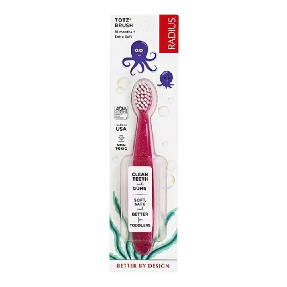 Bàn Chải Siêu Mềm Cho Bé, Totz Brush, Extra Soft, 18+ Tháng - RADIUS