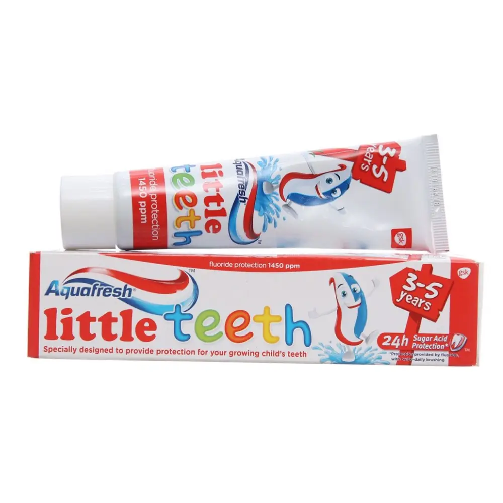 Kem Đánh Răng Trẻ Em,Toothpaste for Kids, Little Teeth, 3 - 5 Tuổi (50ml) - AQUAFRESH