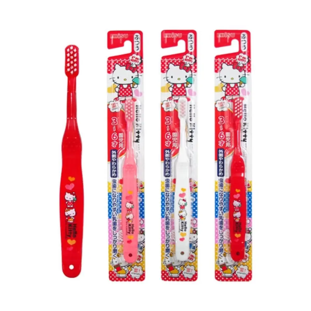 Bàn Chải Đánh Răng Cho Bé Từ 3 - 6 Tuổi, Hello Kitty Toothbrush for Kids - EBISU