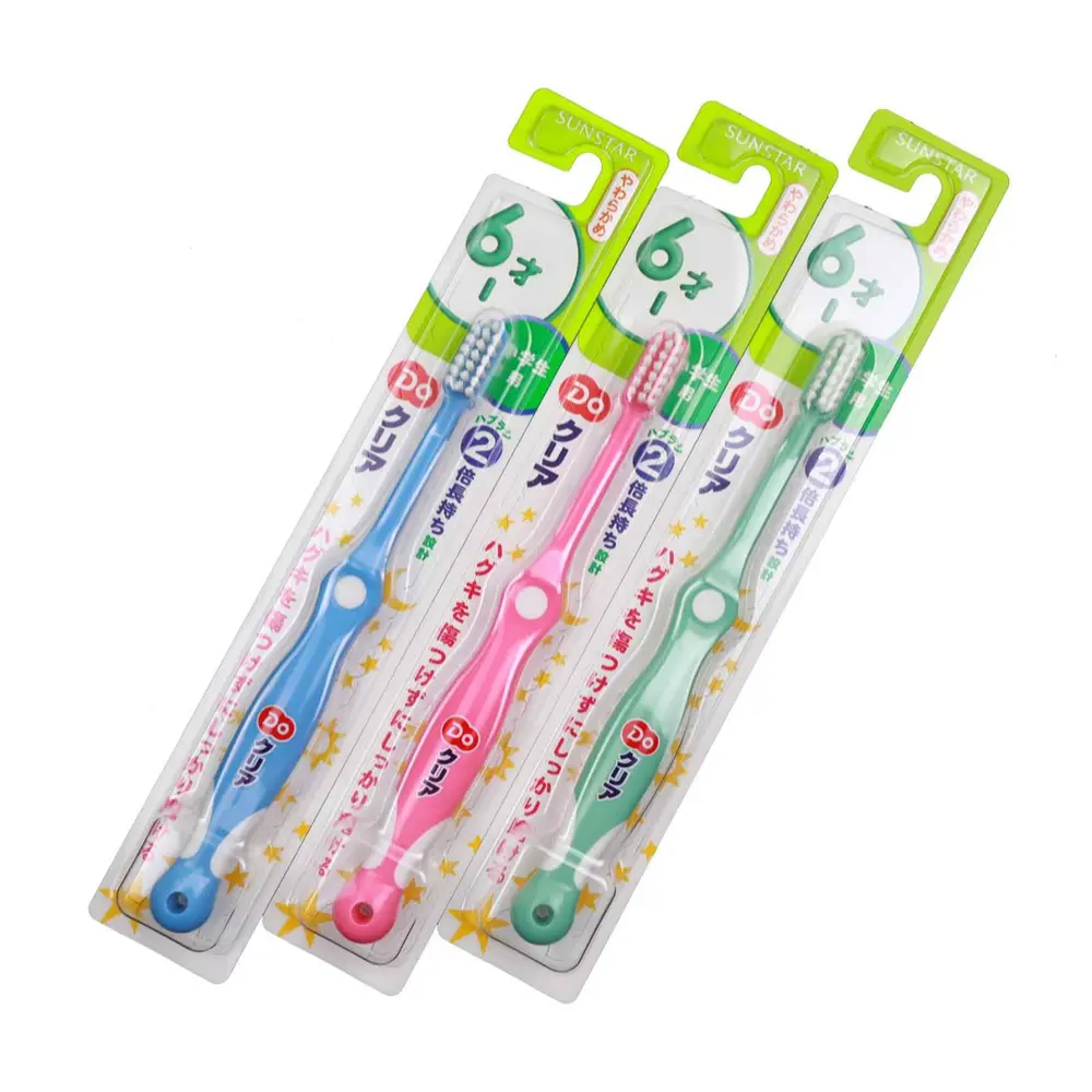 Bàn Chải Đánh Răng Cho Bé, Kids Toothbrush, Age 6 - 12 Tuổi - SUNSTAR