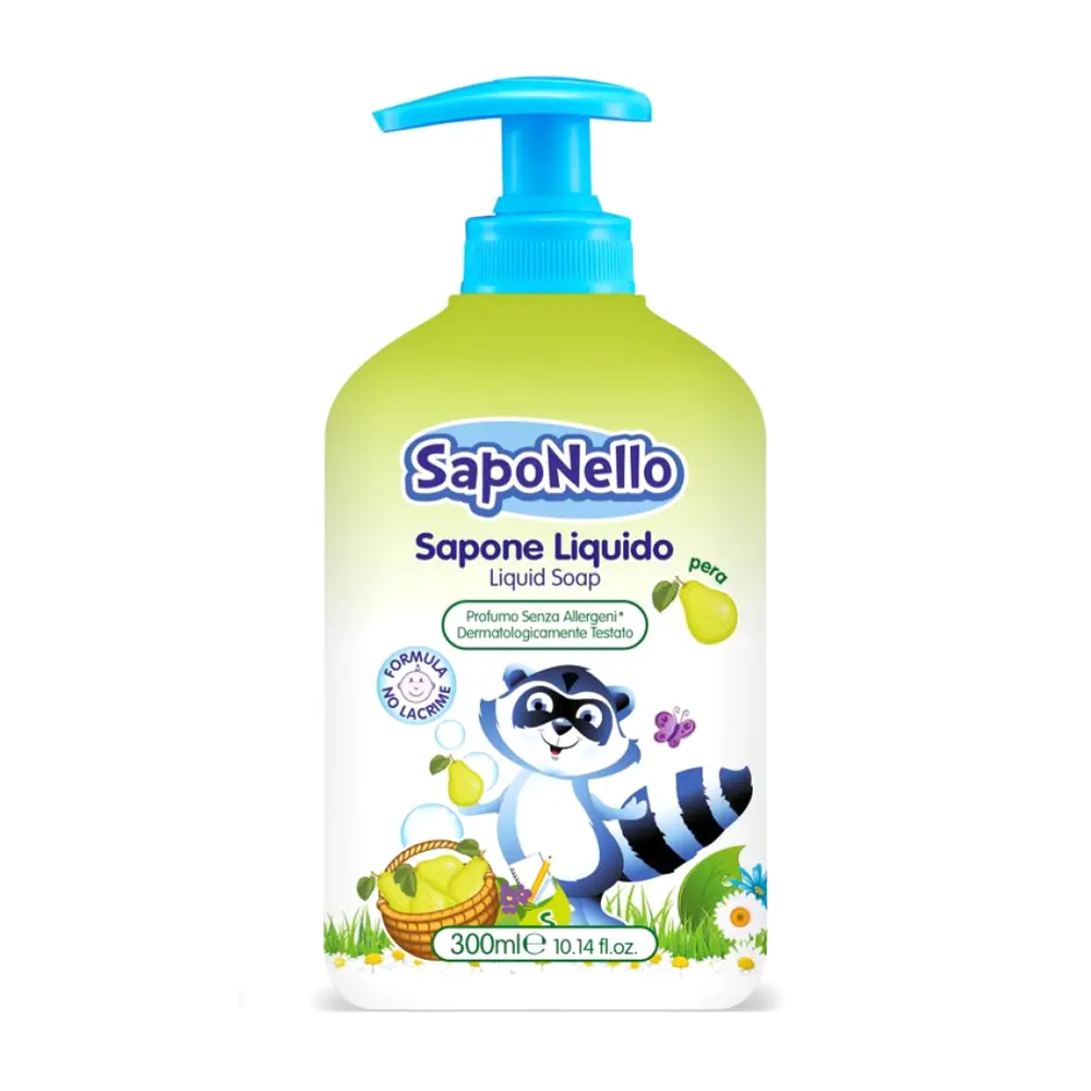 Sữa Rửa Tay Trẻ Em Hương Quả Lê, Liquid Soap, Pera, 10.14 fl oz (300ml) - SAPONELLO