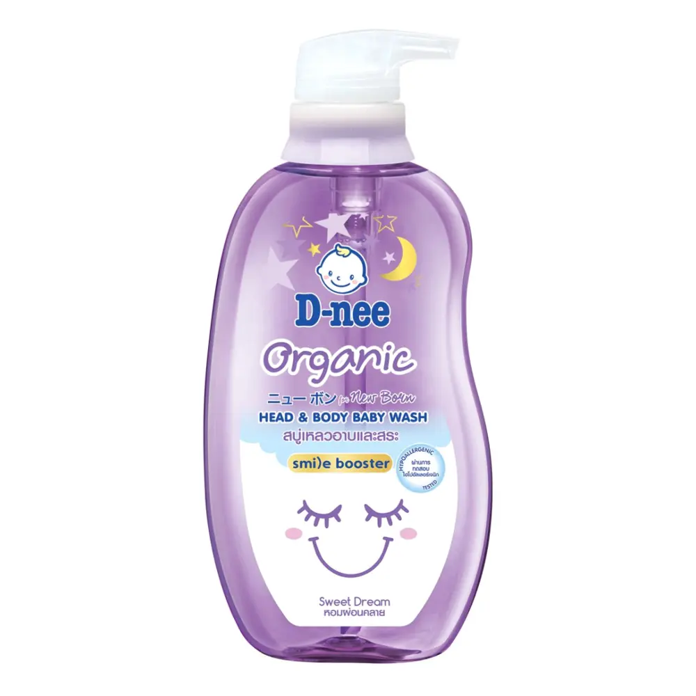 Sữa Tắm Gội Hữu Cơ Cho Bé Tím, Organic Head & Body Baby Wash, Sweet Dream (380ml) - D-NEE