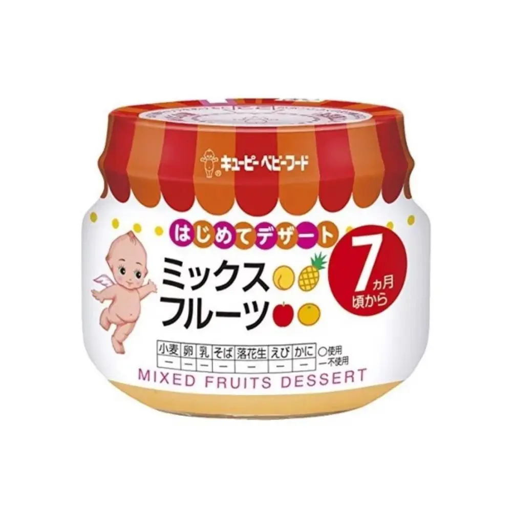 Hỗn Hợp Trái Cây Cho Bé, Mixed Fruits Dessert, 7+ Tháng (70g) - KEWPIE