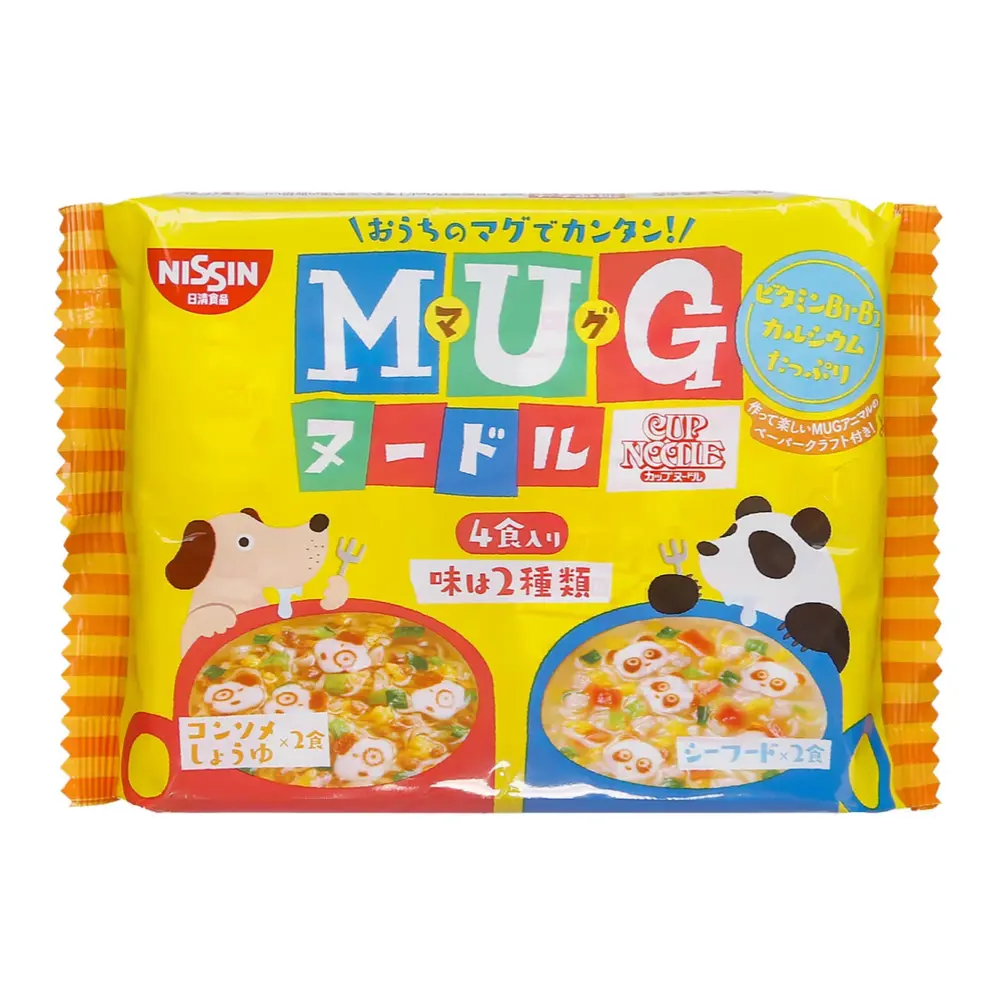 Mì Ăn Liền Cho Bé Vị Hải Sản, Mug, Shokuhin Cup Noodle, Seafood (94g) - NISSIN