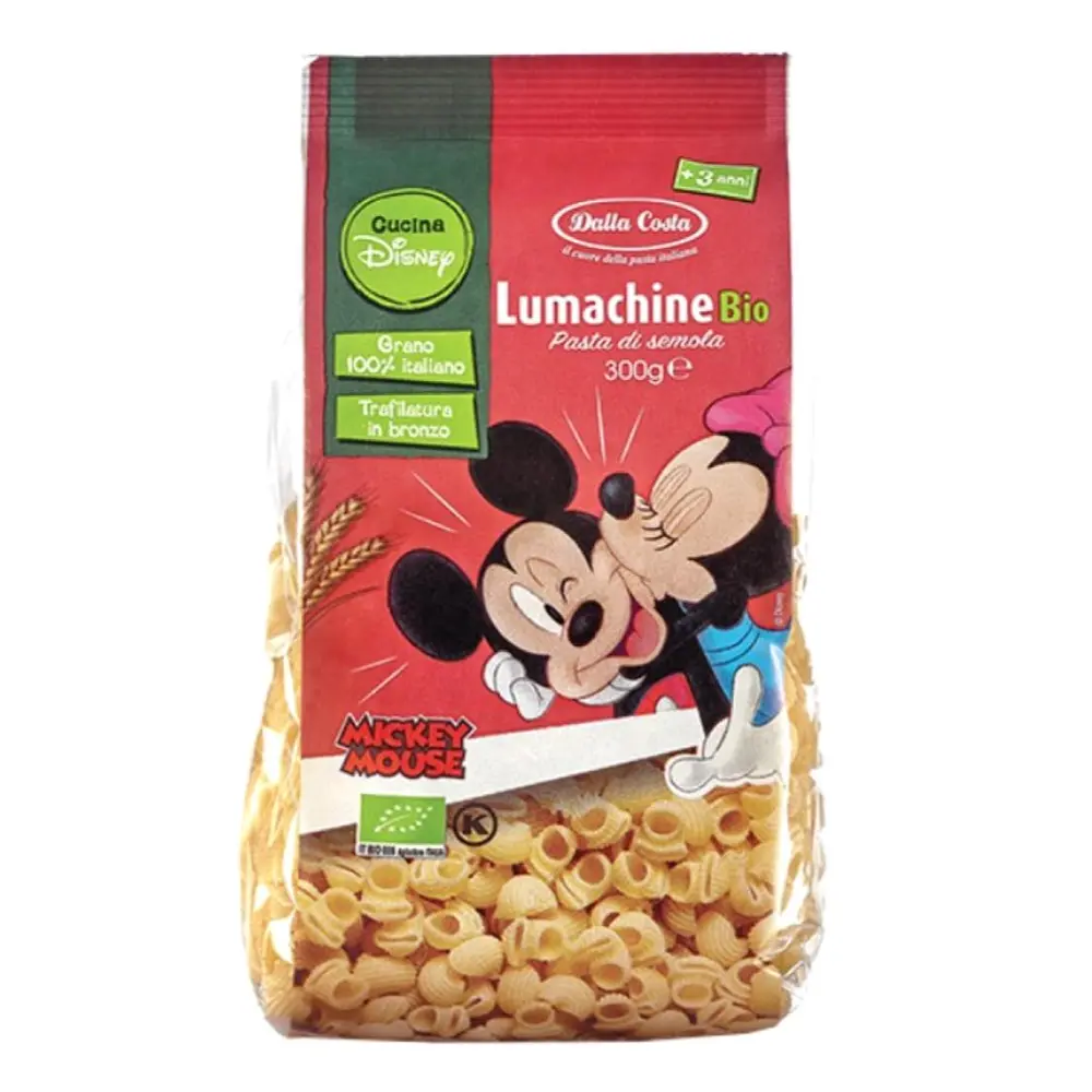 Nui Hình Sò Hữu Cơ Cho Bé, Lumachine Bio, Mickey Mouse (300g) - DALLA COSTA