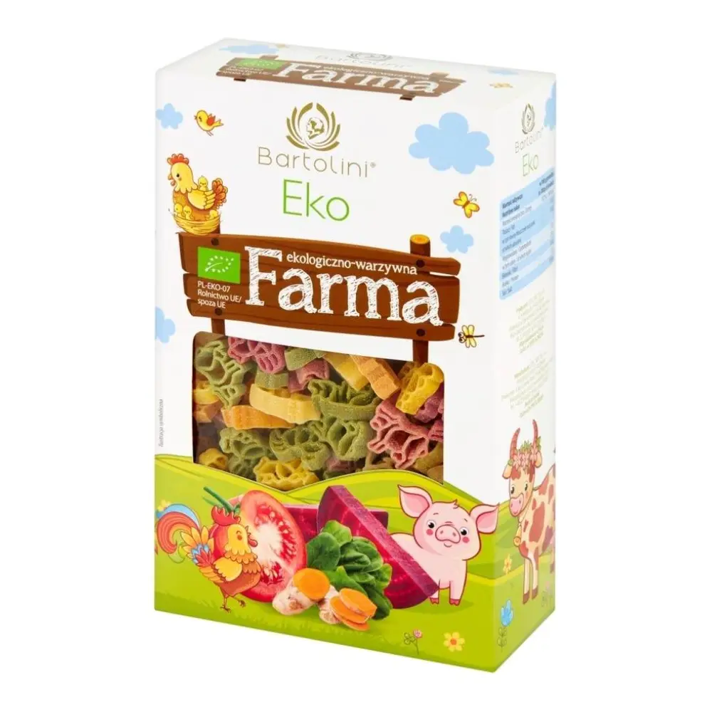 Nui Rau Củ Hữu Cơ Cho Bé Hình Nông Trại, Eko, Farm Shaped Pasta (250g) - BARTOLINI