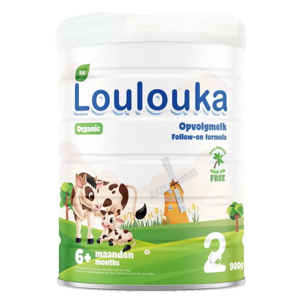 Sữa Bò Công Thức Hữu Cơ, Organic Baby Milk Formula, Stage 2, 6+ Tháng, 31.8 oz (900g) - LOULOUKA