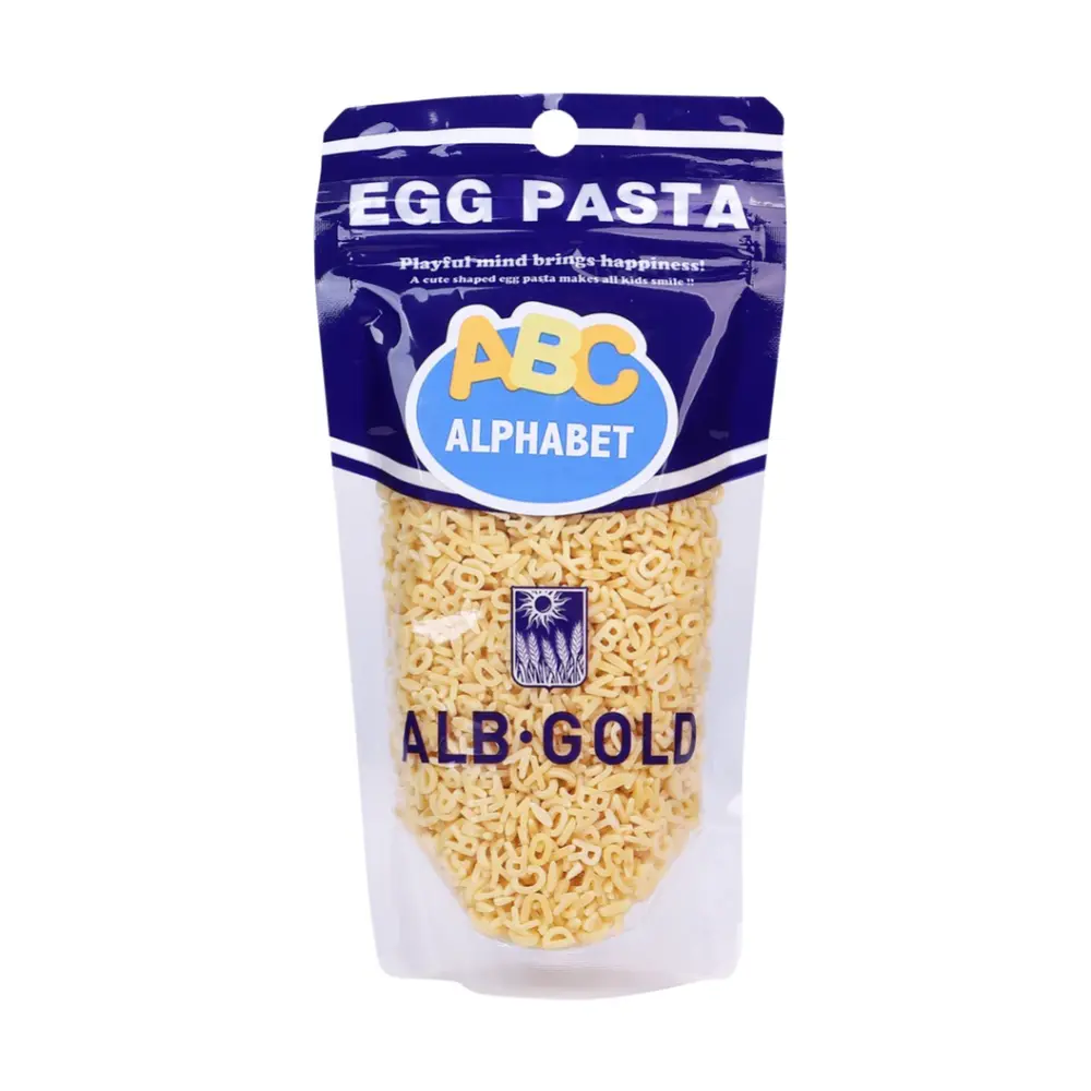 Nui Trứng Hình Chữ Cái, Egg Pasta, ABC Alphabet (90g) - ALB-GOLD