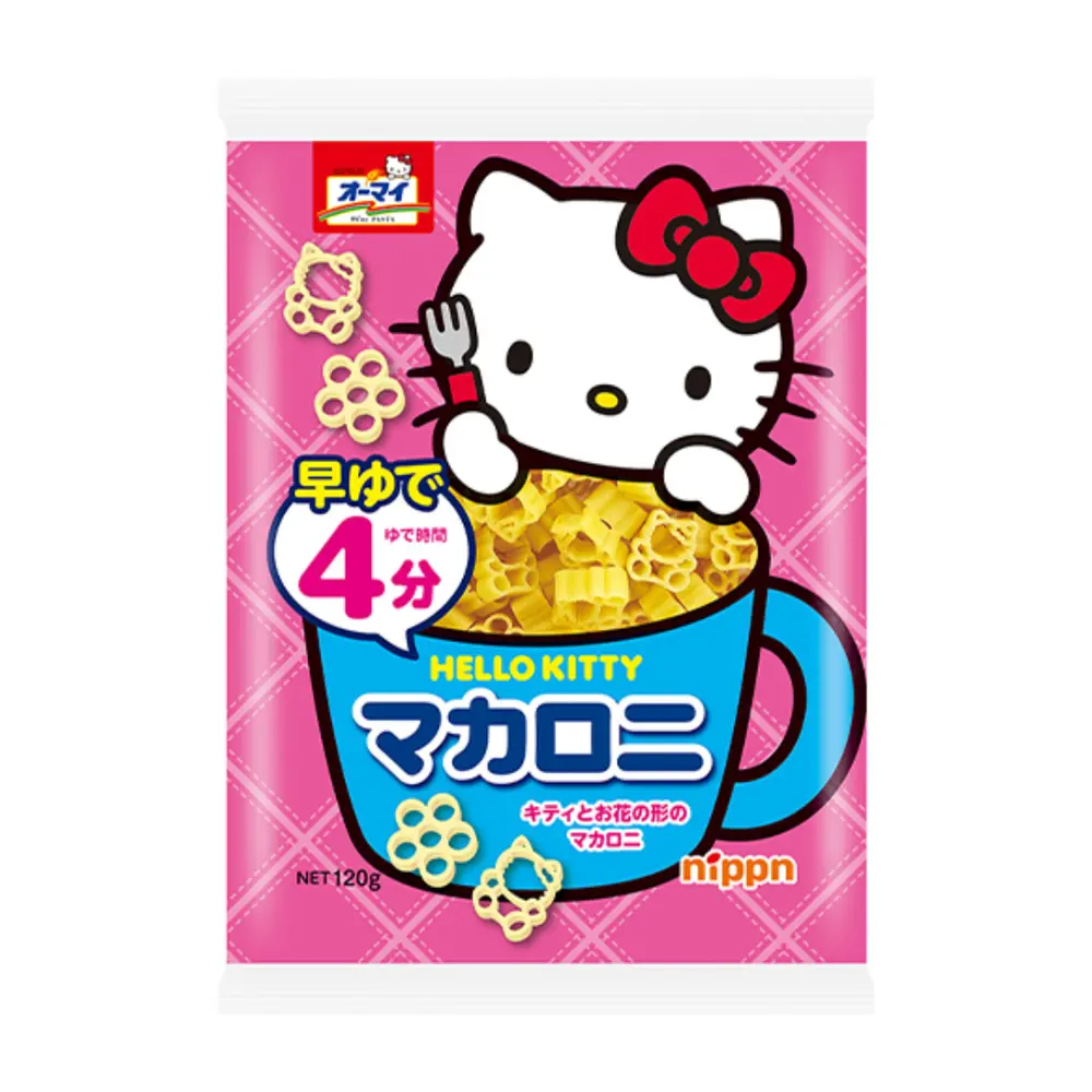 Nui Dinh Dưỡng Hình Mèo Hello Kitty & Hoa, Hello Kitty Pasta (120g) - NIPPN
