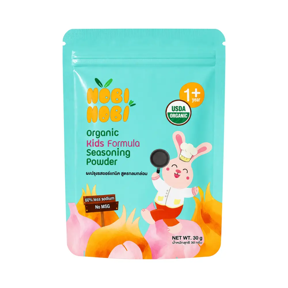 Bột Nêm Hữu Cơ Cho Bé, Organic Kids Formula Seasoning Powder, 1+ Tuổi (30g) - NOBI NOBI
