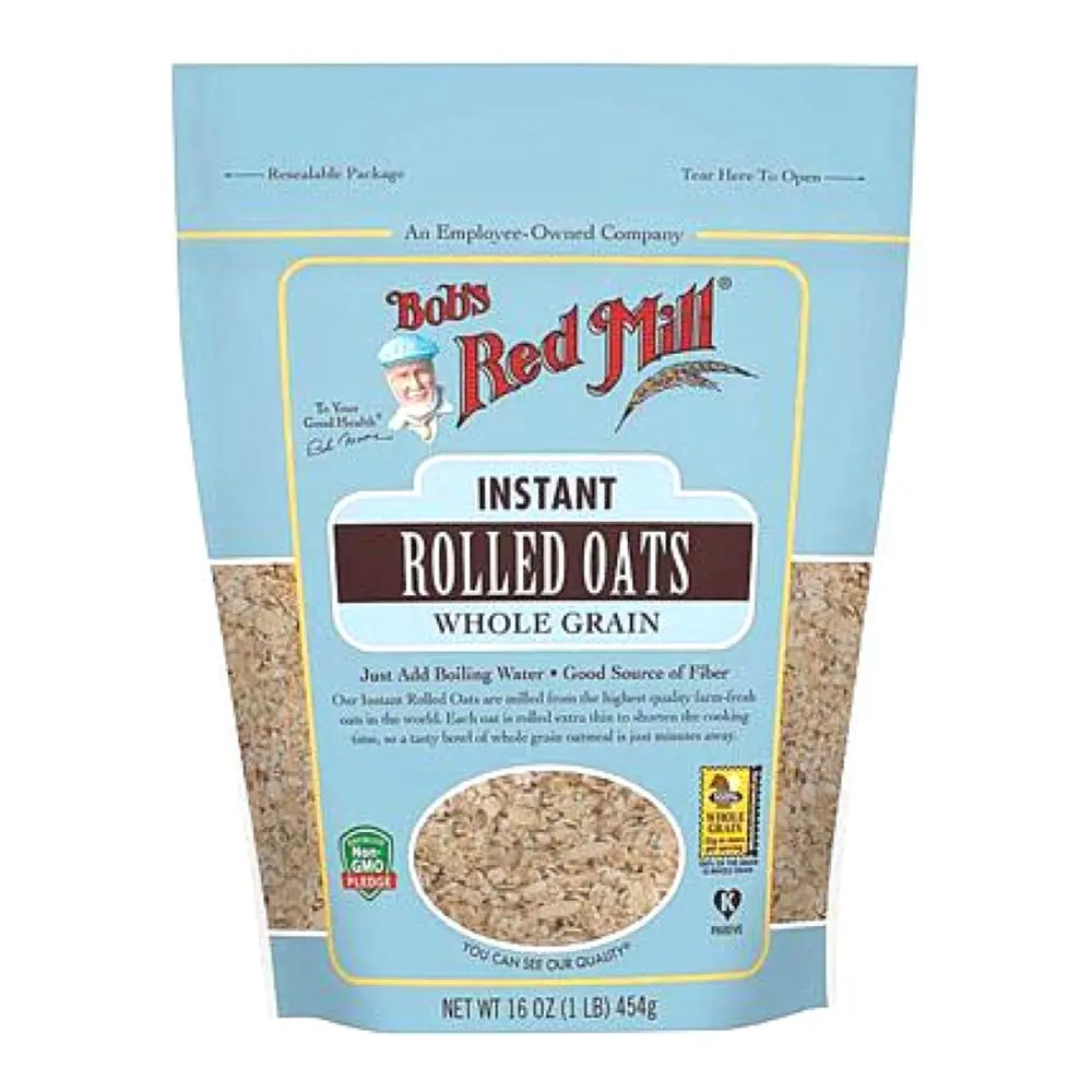 Yến Mạch Nguyên Cám Cán Dẹt Ăn Liền, Instant Rolled Oats, Whole Grain, 16 oz (454g) - BOB'S RED MILL