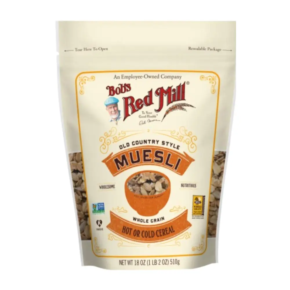 Ngũ Cốc Ăn Sáng, Old Country Style Muesli, Whole Grain Hot or Cold Cereal, 18 oz (510g) - BOB'S RED MILL
