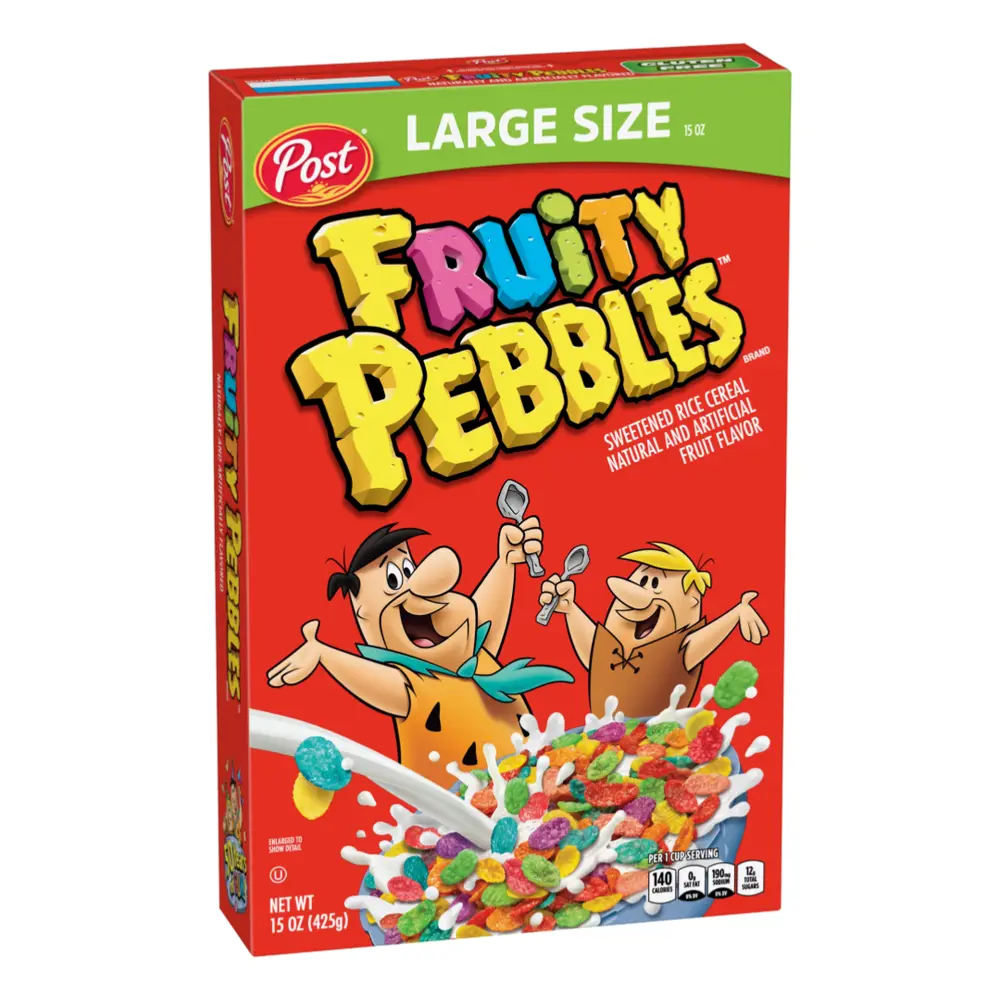 Ngũ Cốc Ăn Sáng Vị Trái Cây, Fruity Pebbles, Large Size, 15 oz (425g) - POST