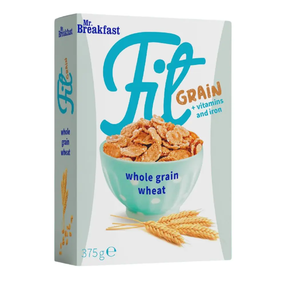 Ngũ Cốc Nguyên Cám Ăn Kiêng, Mr. Breakfast, Fit Grain, Whole Grain Cereals (375g) - BAKALLAND