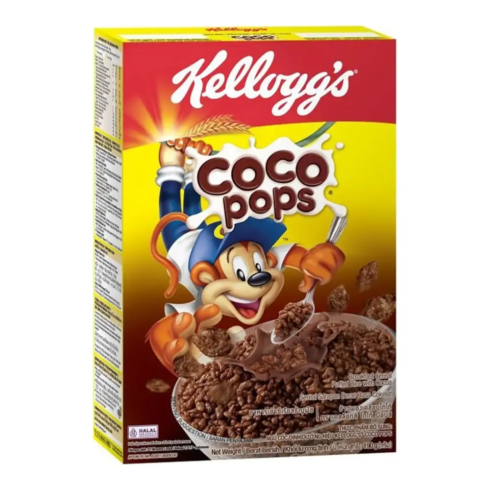 Ngũ Cốc Ăn Sáng Socola, Coco Pops, Breakfast Cereal (190g) - KELLOGG'S