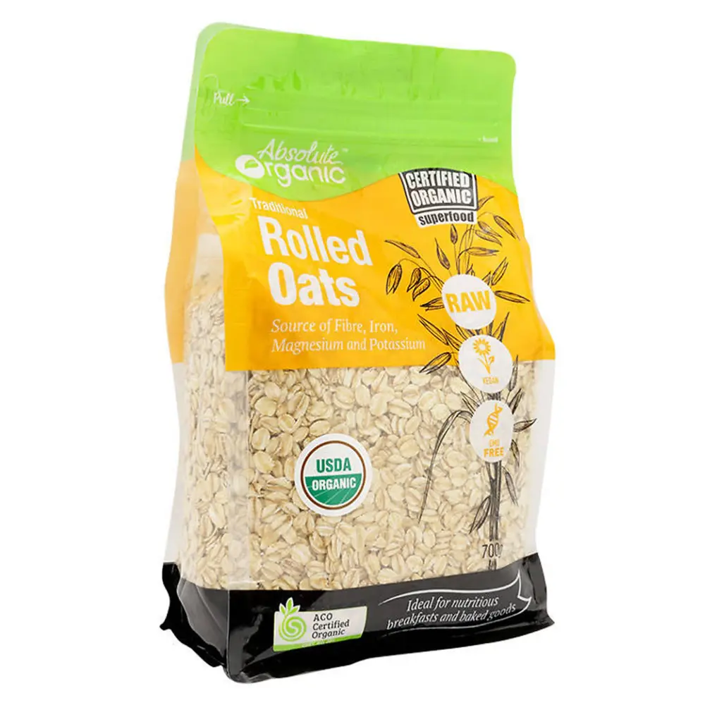 Yến Mạch Cán Dẹt Hữu Cơ, Australian Rolled Oats, 1.5 lb (700g) - ABSOLUTE ORGANIC