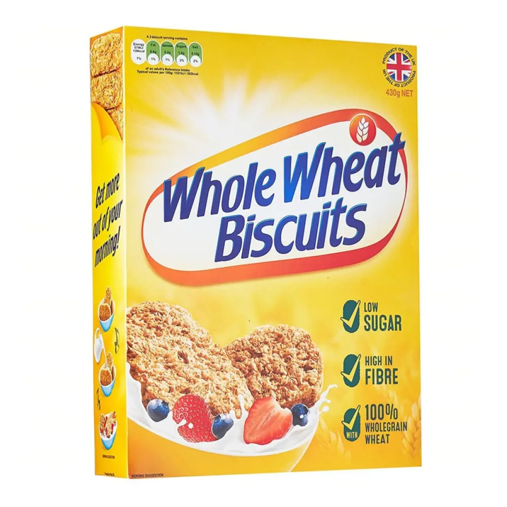 Ngũ Cốc Ăn Sáng, Whole Wheat Biscuits, 95% Whole Grain, 24 Cái (430g) - WEETABIX