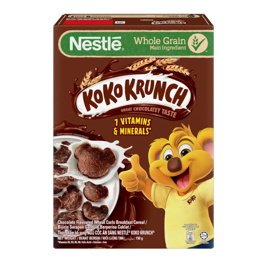 Ngũ Cốc Ăn Sáng Socola, Koko Krunch, Chocolate Flavoured Wheat Curls Breakfast Cereal (150g) - NESTLE
