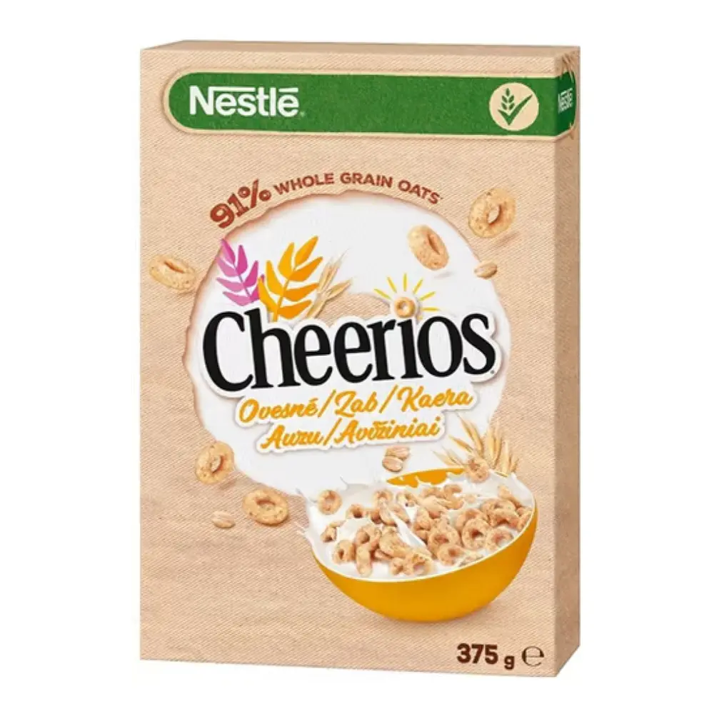 Ngũ Cốc Yến Mạch Nguyên Cám Hình Vòng, Cheerios, 91% Whole Grain Oats (375g) - NESTLE