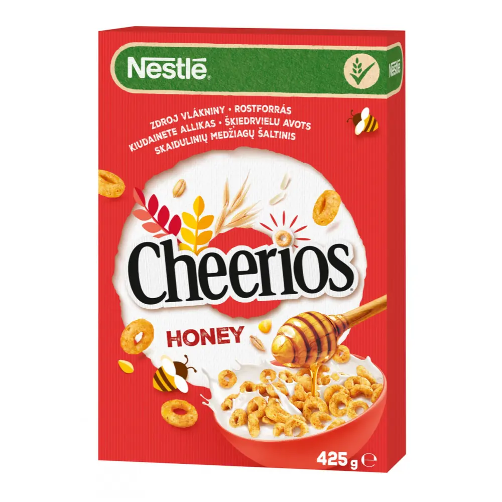 Ngũ Cốc Mật Ong Hình Vòng, Cheerios, Honey Breakfast Cereal (425g) - NESTLE