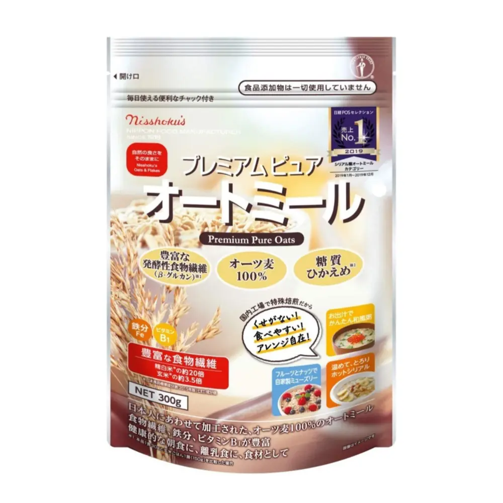 Yến Mạch Nhật Nguyên Chất, Premium Pure Oats (340g) - NISSHOKU'S