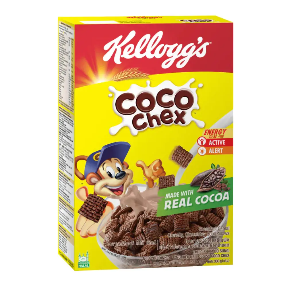 Ngũ Cốc Socola Hình Gối, Coco Chex, Crunchy Chocolate Corn Pillows (330g) - KELLOGG'S