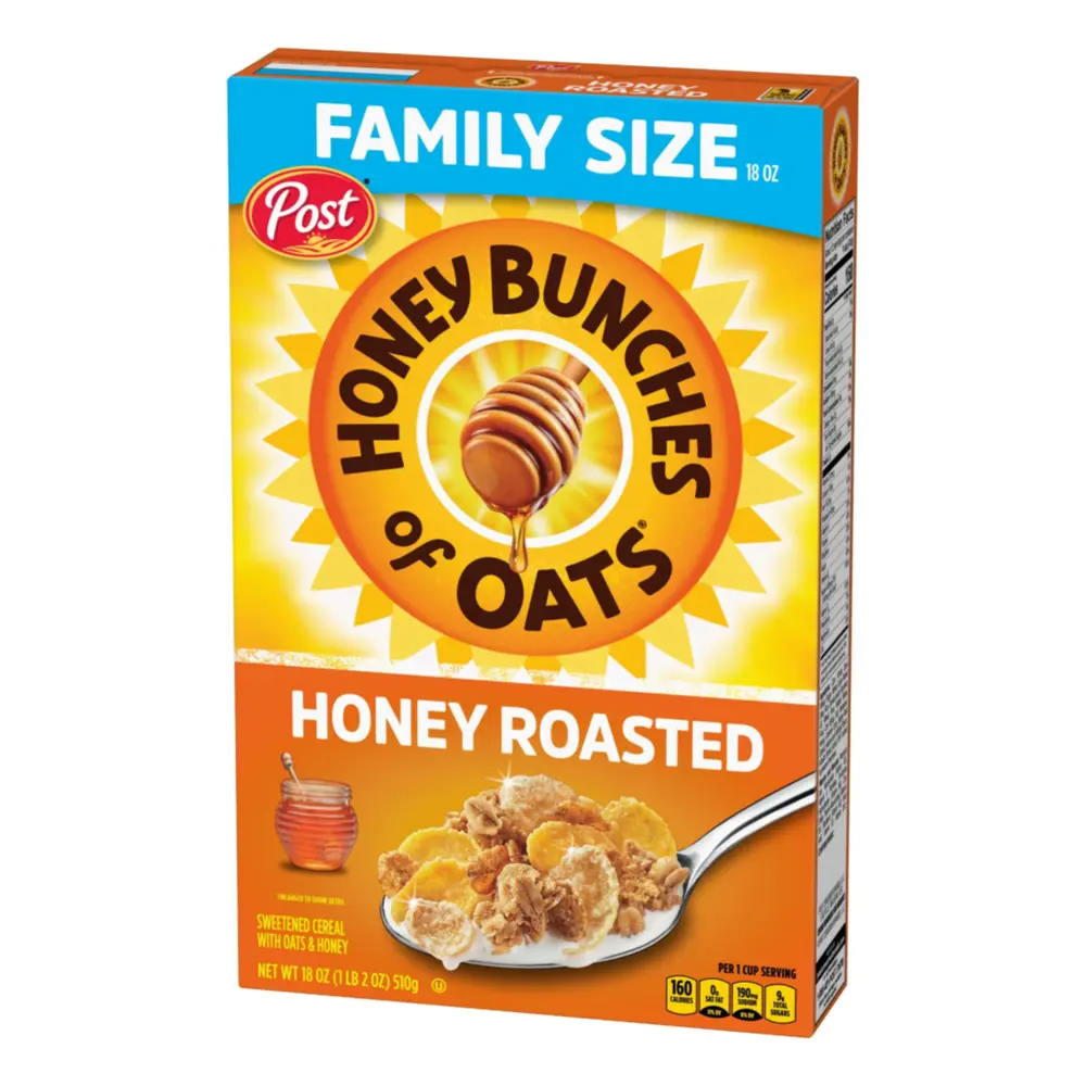 Ngũ Cốc Mật Ong Nướng, Honey Bunches of Oats, Honey Roasted, 18 oz (510g) - POST