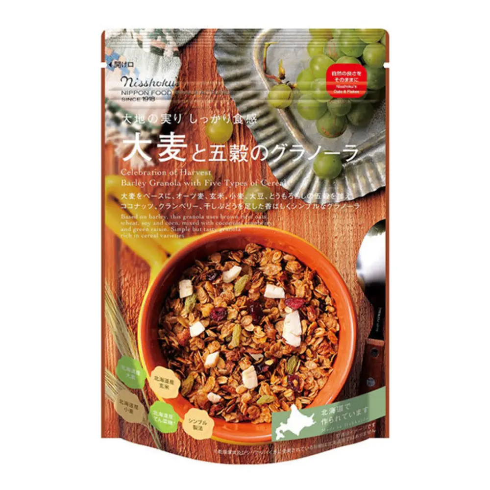 Ngũ Cốc Đại Mạch, Barley Granola with Five Types of Cereals (240g) - NISSHOKU'S