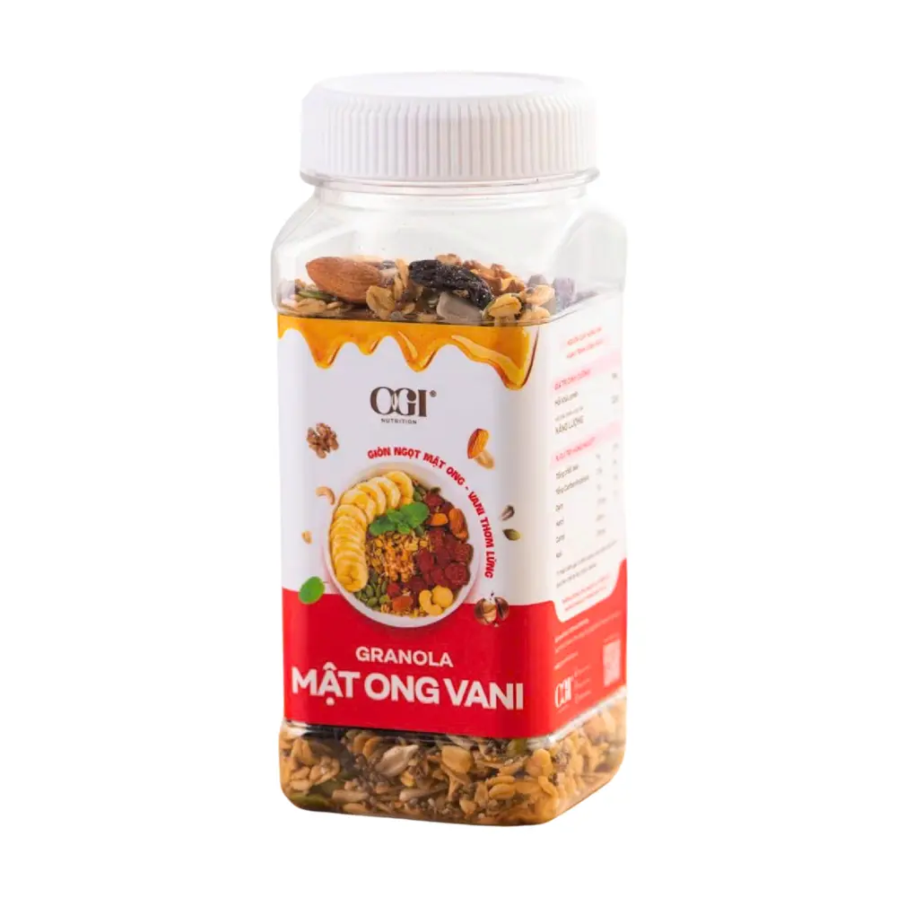 Granola Vị Mật Ong Vani, Honey & Vanilla Granola (250g) - OGI NUTRITION