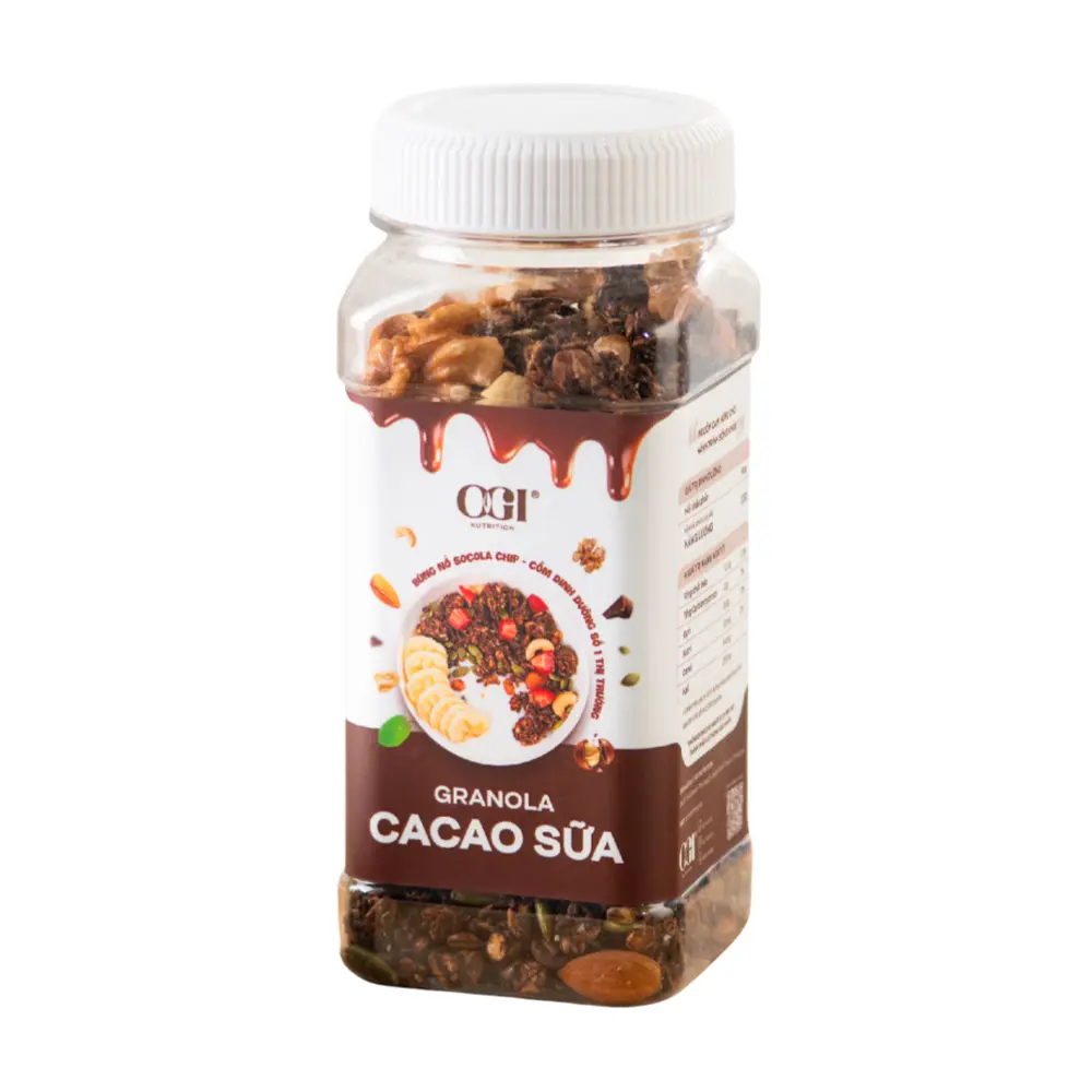 Granola Vị Cacao Sữa, Milk Chocolate Granola (250g) - OGI NUTRITION