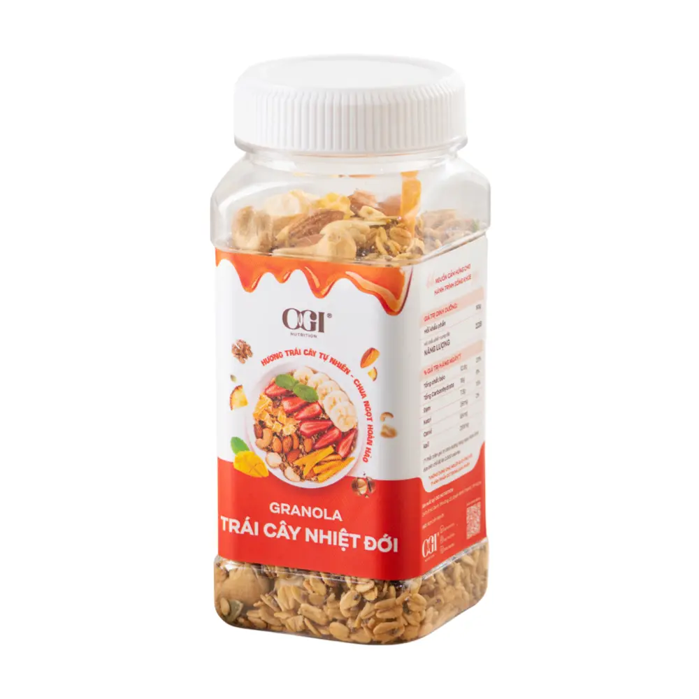 Granola Vị Trái Cây Nhiệt Đới, Tropical Fruit Granola (250g) - OGI NUTRITION