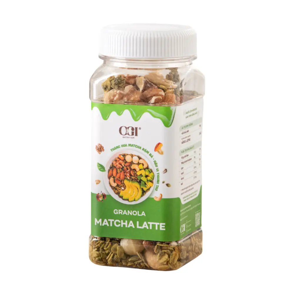 Granola Vị Trà Xanh, Matcha Latte Granola (250g) - OGI NUTRITION