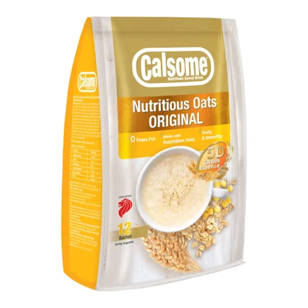 Ngũ Cốc Yến Mạch Dinh Dưỡng Vị Nguyên Bản, Nutritious Oats Cereal Drink, Original, 12 Gói (360g) - CALSOME